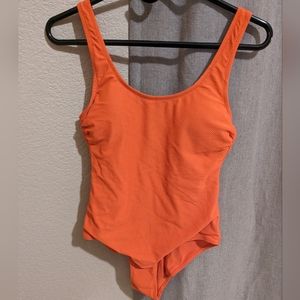 H&M orange padded swimsuit